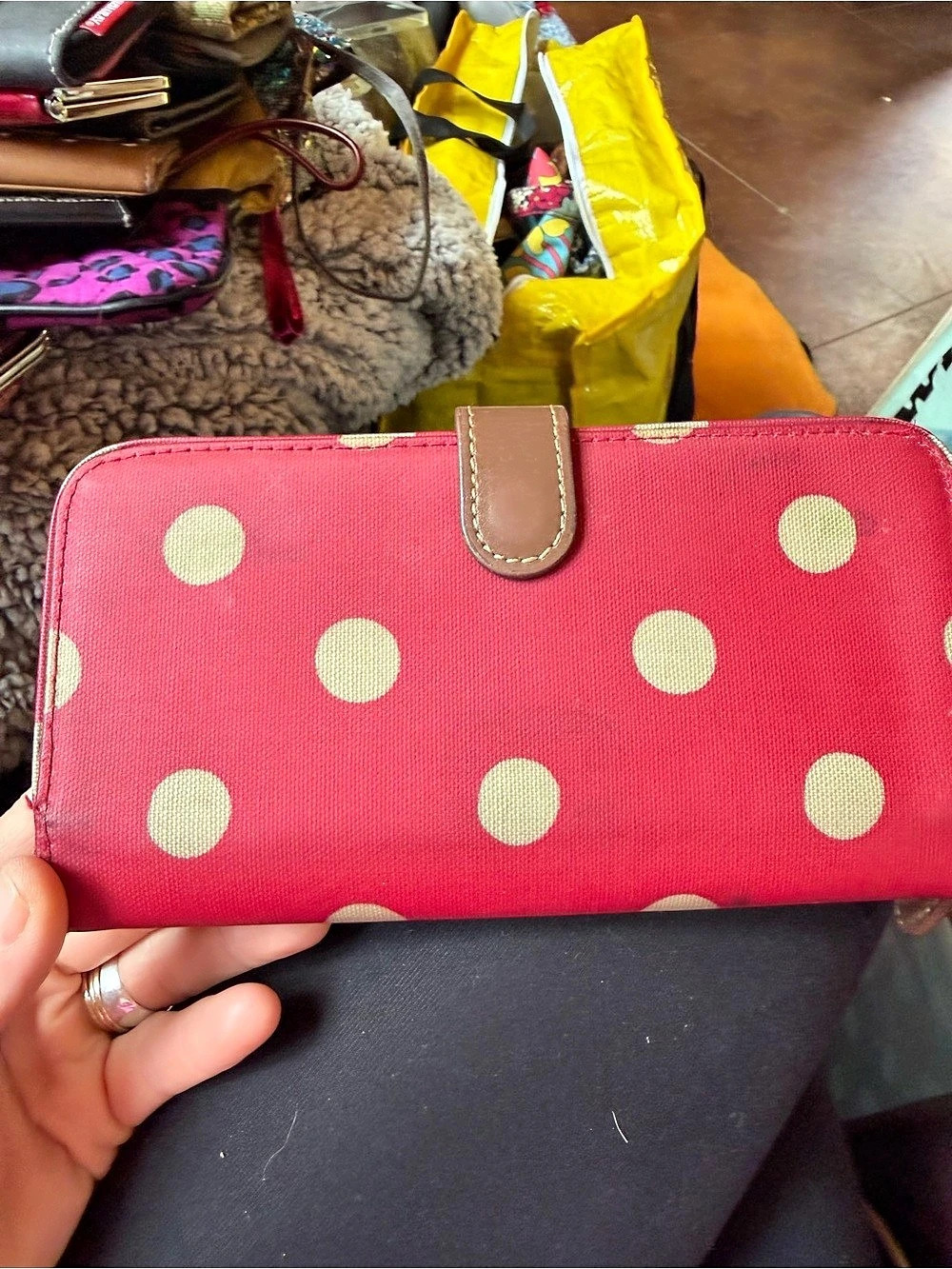 Red & White Polka Dot Wallet